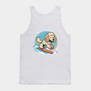 Plant a Tree with Every Wear - Poodle Snowboarding Design Tank Top